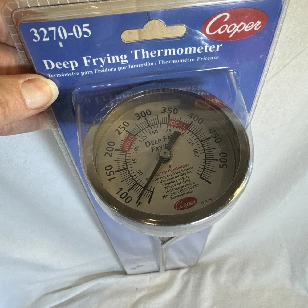 COOPER ATKINS 3270-05 Food Srvc Thrmomtr,Deep Fry,50 to 550 F 5WX72‎ New In Pkg